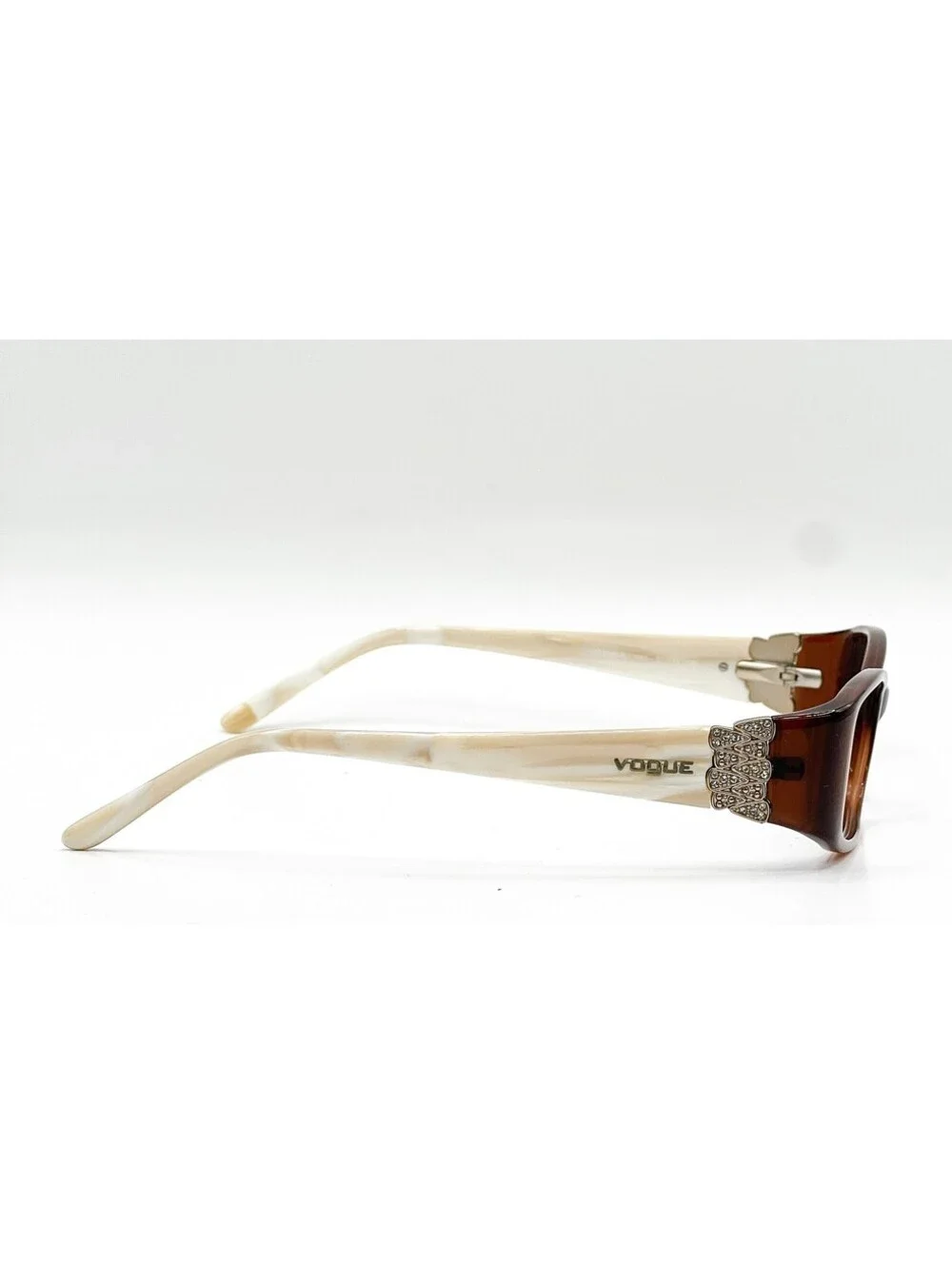 Vogue VO 2595-B 1665 Brown White Marble Square Authentic Eyeglass Frames 50-15